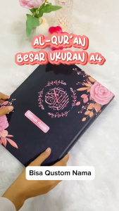 Al Quran Bisa Request Custom Nama Ukuran A4 Isi Quran Terjemahan Perkata Hardcover Desain Untuk Anak-anak