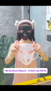 Mặt Nạ Silicon Giữ Mask Giấy Dưỡng Da - Tái Sử Dụng Khóa Ẩm Serum Ôm Sát Mặt Phụ Kiện Skincare