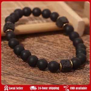Unique Natural Stone Bracelet Men 8mm Obsidian Tiger Eyes Beaded Braclet Homme Hand Accessories Black Strand Brazalete Pulseira Female Male Marble Bead Tiger Eye Bead Blue Bead Lava Natural Stone Bead Bracelet Wide 8MM Stone Handmade Jewelry