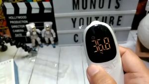 Termometer Infrared Non Contact Digital Suhu Badan Tubuh Thermometer Infrared Merah Tangan Ukur Inframerah Infra merah (READY STOK)