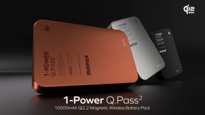 [CCC Certified] Momax [IP168Q22] Q.PASS X1 Qi2.2 Magnetic Wireless Powerbank 10000mAh