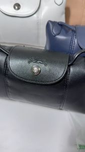 Premium Mini Dumpling Bag for Women - Black/Beige/Navy Leather Crossbody with Snap-Flap Closure & Adjustable Strap