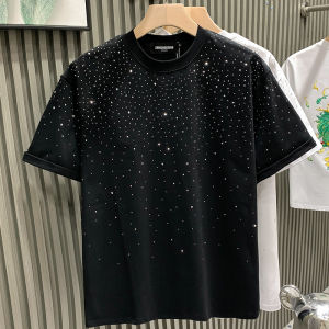 PAZHAOLANG | Starry Sky Sparkly Plus Size Summer Casual Cotton T-shirt