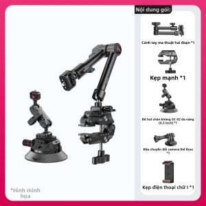 Ulanzi | Bộ Kẹp Càng Cua & Magic Arm Đa Năng T098 Cho Điện Thoại Máy Ảnh Có Thanh Trượt 10-inch Tải Trọng 3kg