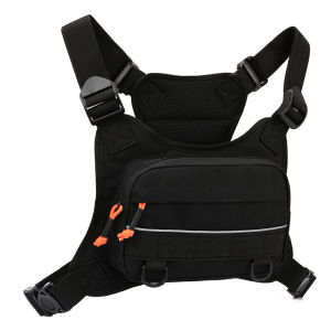 Tactical Chest Bag for Men Running Front Vest Backpack Rig Pouch Hiking Cycling Outdoor Camping Fishing Hunting Travel Molle Bag