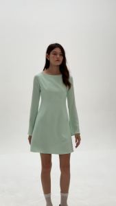 tresmade เดรสสั้นแขนบาน Faye Bell Sleeves Mini Dress