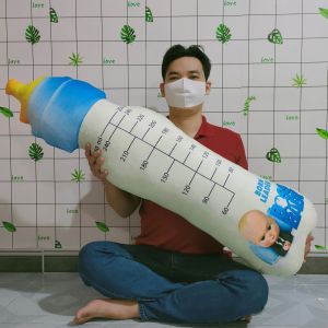 GỐI ÔM BÌNH SỮA SIZE LỚN GỐI ÔM 3D GỐI ÔM NGỦ CHO BÉ NGỦ CAO CẤP XUẤT KHẨU
