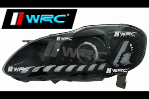 Toyota Corolla Altis ZZE120 2001 - 2007 Audi Design Double Projector Dynamic Led Headlamp With Demon Eyes + Signal Running