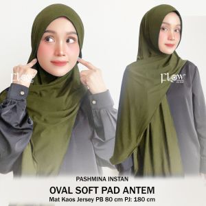 pashmina instant soft pad oval ukuran m jersey quina by flow