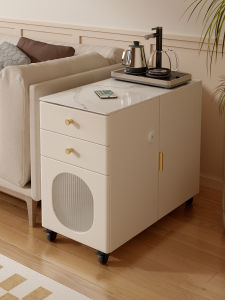 Sofa Accessible Luxury Stone Plate Side Cabinet Removable Small Tea Table Coffee Table For Home Living Room Corner Table Small Table Tea Table Wireless Charger