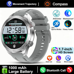 New GPS Track Smart Watch Men Heart Rate Sports Fitness Tracker Compass IPX8 Waterproof Call AMOLED Screen Military Smartwatches