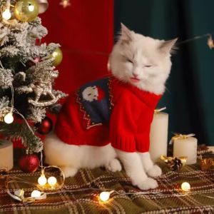 DGFDF Puppy Pet Sweater Knitwear Cat Pet Turtleneck Cute Soft Cat Clothes Autumn and Winter