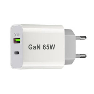 Sạc USB C GaN 65W PD 3.0 Hai Cổng Sạc Nhanh Tương Thích Với iPhone 13 Đầu Sạc Type C Dùng Cho UK/AU/EU/US