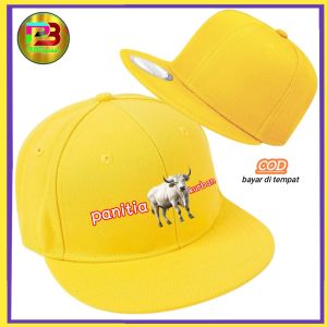 Topi Snapback Panitia Kurban Topi Casual Rope Hat Bahan Denim Topi Distro Pria Wanita Topi Premium Bisa Custom