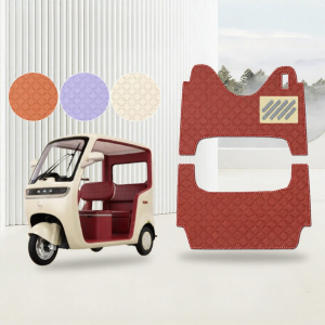 Electric Tricycle Foot Mat and Seat Pad Set