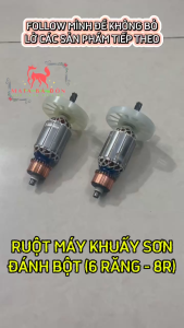 Rotor (Ruột) Máy Đánh Bột / Máy Khuấy Sơn 6 Răng - 8 Răng