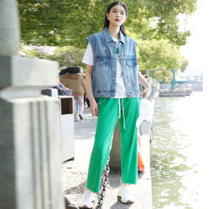 Áo Thun Cotton 100% Thêu Đơn Giản Ôm Vừa Vặn Vai Vừa Vặn Tay Ngắn Mùa Hè Thương Hiệu 007 Áo Thun Cổ Tròn Tay Ngắn