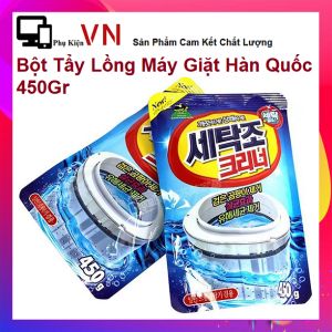 Bột tẩy lồng máy giặt Hàn Quốc ngang và đứng siêu sạch - bịch tẩy vệ sinh lồng máy giặt Diệt khuẩn Tẩy Sạch Cặn Bẩn Lồng Giặt 450gram