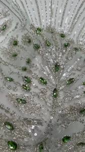 OLEVO | African Luxury Beaded Tulle Lace Fabric 2026 Nigerian Handmade Heavy Sequins Lace Fabric Fro Bridal Wedding Dress Party AT2806