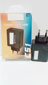 Batok RLM C51 5G 120W Full Black Super Vooc Quick Charge3.0 Support Fast Charging Fast Charging