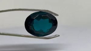 Natural Madagascar Blue Color Grandierite 13.20 Cts. Oval Cut Eye Clean Loose Gemstone