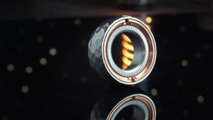 Hammer Stone Pattern Magnetic Ratchet Fidget Ring Metal EDC Mechanical Fidget Toy Fingertip Spinner ADHD Stress Relief Toy