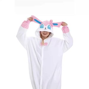 Pokemon Cartoon Pajama Pokemon Fairy Yibu Jumpsuit Halloween Costume Casual Homewear