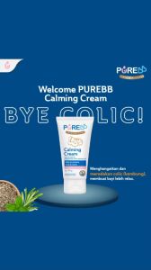PUREBB Calming Cream 50gr / Krim Meredakan Bayi Kolik Perut Kembung / PURE BB