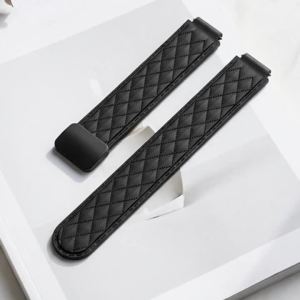 GEEKTHINK | Magnetic Silicone Strap for Huawei Watch 11/11Pro Sports Strap for Huawei Band 11/11Pro NFC Replacement Bracelet Folding Buckle