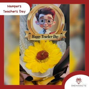 Buket bunga Teacher Day - kado Guru Premium - Graduation Flower 1SF