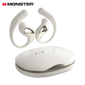 Monster | Monster GT27 Bluetooth 6.0 Wireless Headphones Open Ear Earbuds ENC Noise Cancelling Gaming Sport Headset for Workout Running