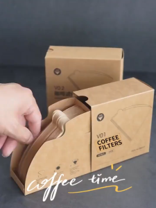 RH 100pcs Pour Over Disposable Coffee Filter – Clean Flow No Residue Drip Papers