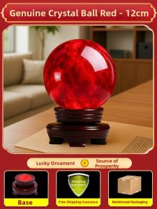 BINYUE | Natural Wealth Attracting White Crystal Ball Home Decor