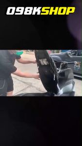 หนังหุ้มเบาะที่สุด ผ้าคลุมเบาะมอไซด์ หนัง PU คลุมเบาะรถมอไซด์ สำหรับ SCOOPY ประกันประสบการณ์ PCX150-155 NMAX ADV 098KSHOP