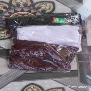 Jilbab Anak Perempuan Kerudung Anak Perempuan Warna Hitam-Putih-Coklat Model Instan Hijab Anak Perempuan Bahan PE & Jersey Berkualitas