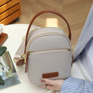BAORUIFU | Canvas Wide Strap Multi-Pocket Casual Commute Phone Bag Autumn New