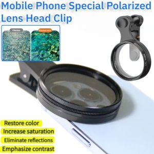 Mobile Phone Special Polarized Lens Head Clip Photography Lens HD Filter Polarizer Reflective Water Reflective Filter Artifact