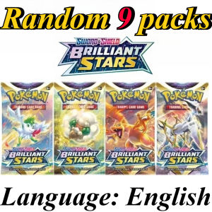Bandai | 9 Gói Thẻ Pokémon - Bright Stars Prismatic Evolutions PALDEAN FATES Phiên Bản Tiếng Anh Bộ Sưu Tập Trò Chơi Giao Dịch Chiến Đấu