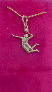 Poh Heng Jewellery 22K Ace of Volleyball Pendant in Yellow Gold [Price By Weight]