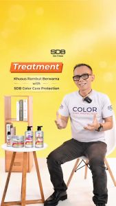 (PAKET) SDB Color Care Protection Daily Shampoo Hair Mask Conditioner 500ml Nutriserum 100ml Bundle