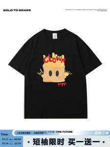 Áo Thun Cotton Cổ Tròn Tay Ngắn Dáng Rộng Phong Cách Mỹ Cổ Điển GTG Dành Cho Nam Và Nữ Mùa Xuân Mới