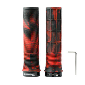 Tay Nắm Ghi Đông Xe Đạp Chống Trượt Deemount TPR Êm Ái Giảm Xóc Tay Vịn Xe Đạp Địa Hình MTB Tay Nắm Đầu Ghi Đông 13cm Hợp Kim Cao Su