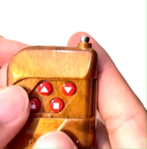 Autogate Remote Alarm Remote Control Clone Duplicator Copy Remote SMC3526 Chip 330mhz 433mhz Wooden 4 Buttons