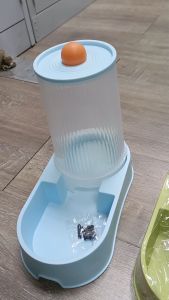 2 in 1 Automatic Pet Water/Food Feeder/Bekas Makanan Kucing Food Dispenser - 2L