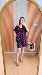 Daster Putri Bali - Vivian Celana Pendek Setelan Daster Bali