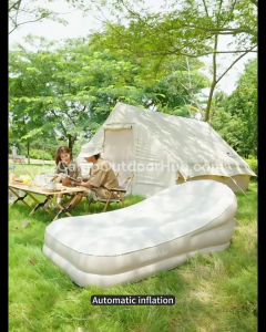 Naturehike LANYUE Automatic Air Inflatable Lazy Sofa Bed Camping Portable Ultralight Sleeping Pad Mattress Bed Built-in Electric Wireless Air Pump Single Double up to 150-300kg Max Load Nature Hike