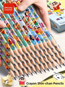 Cute Cartoon HB Pencils with Eraser 12 Pieces Set for Kindergarten Children Sketch Writing Pencil Case Learning Prizes