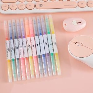 Murah Banget - Stabilo 6 Warna dengan 2 Arah / Stabilo Warna Warni / 1 Set Stabilo Warna Warni Isi 6pcs