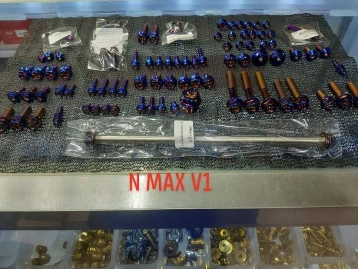 Heng Nmax V1 Complete Set Titanium Bolts All bolts Yamaha Nmax