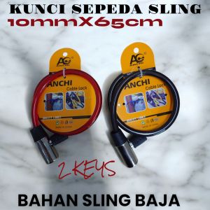 KUNCI SEPEDA SLING YAMATO KEPALA CHROME BESI M6104